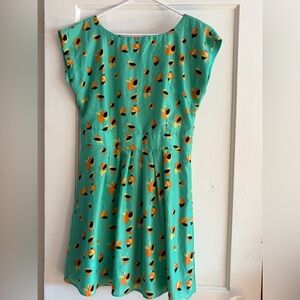 Vintage Emmalee Teal Floral Dress